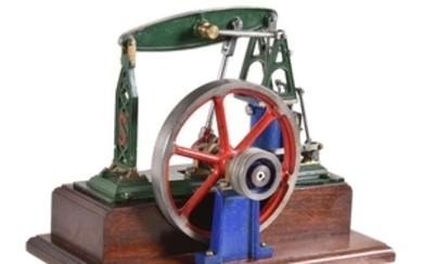 A well-engineered Stuart Turner model of a half-beam or grasshopper beam engine