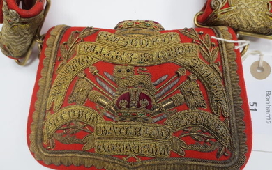 A George VI Officer's Full-Dress Flap-Pouch And Crossbelt Of The 15th Hussars