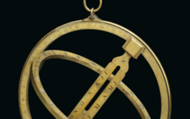 A BRASS EQUINOCTIAL RING DIAL, ENGLISH, LATE 18TH CENTURY
