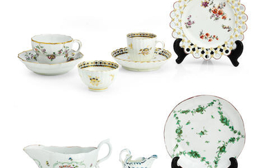 A group of English porcelains