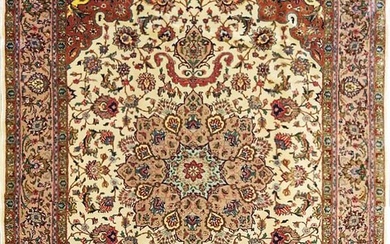 6 x 10 Quality Persian Tabriz Hi Quality Rug 400 KPSI Wool and Silk