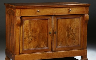French Provincial Louis Philippe Carved Walnut
