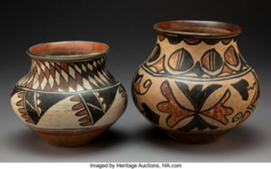Two San Ildefonso Polychrome Jars c. 1890 and...