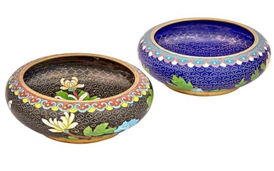 Two Chinese Cloisonné Bowls