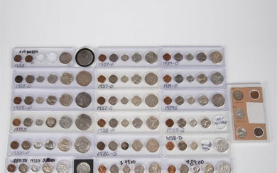 96PC COLLECTION OF COINS SPANNING 1932-1939
