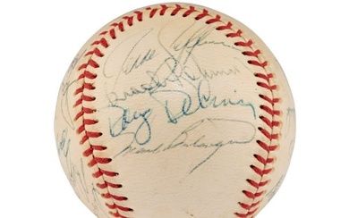 A 1973 Baltimore Orioles Team Signed Autograph Baseball (JSA Letter of Authenticity)