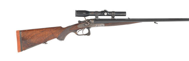 A 9.3x74R sidelock hammer rifle by J.P. Sauer, no. 112724