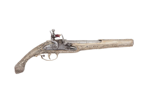 A Balkan 22-Bore Flintlock Holster Pistol (Ledenica), 19th Century, Probably Ioannina For The Greek Market