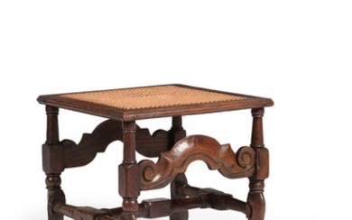 A Charles II oak low table