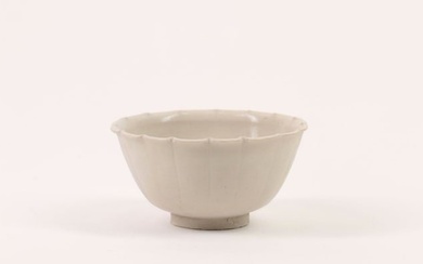 A Chinese Carved White Glazed Porcelain Bowl