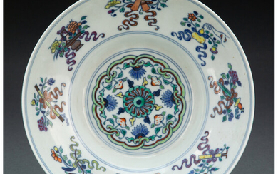 A Chinese Doucai Shallow Bowl