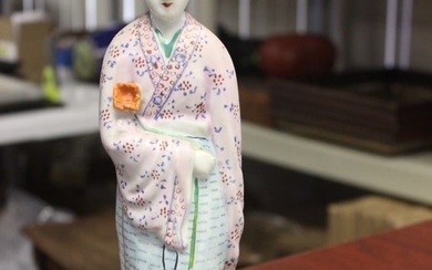 A Chinese Porcelain Figure of a Lady