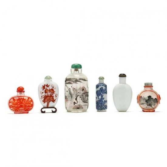 A Collection of Six Chinese Snuff Bottles