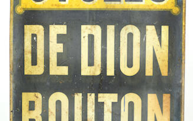 A 'De Dion Bouton Cycles' printed tin sign