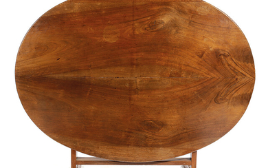 A FRENCH WALNUT VENDANGE OR WINE TASTING TABLE