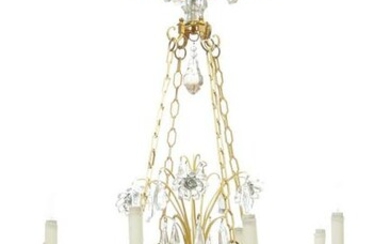 A French Art Deco chandelier, manner of Bagues