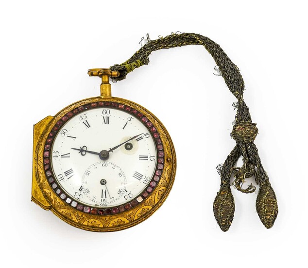 A Gilt Metal Verge Consular Cased Pocket Watch, signed Rix, late 18th century