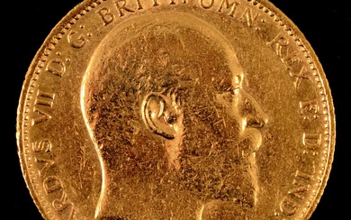 A Gold Full Sovereign Coin.