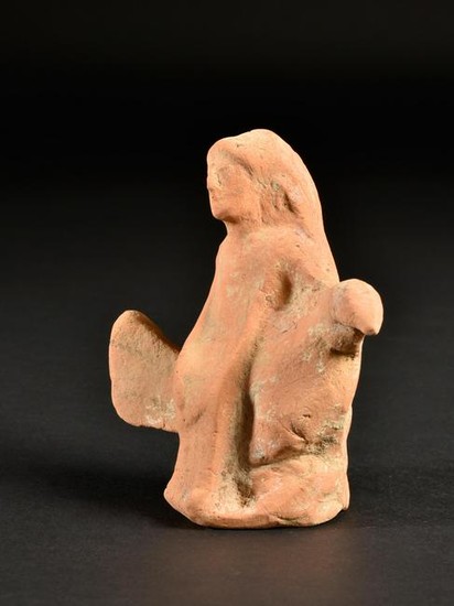 A Greek Dove with Seated Kore