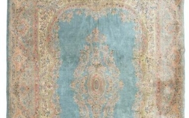 A Kerman area rug