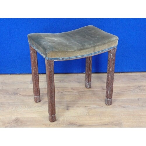 A King George VI Coronation Stool 1937 by Maple & Co with sh...