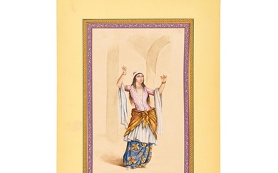 A PERSIAN PAINTING OF A LADY, 19TH/20TH CENTURY Folio: 26....