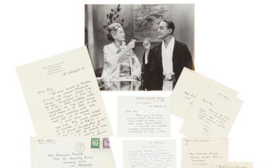 A Rosalind Russell group of letters from Alec Guinness