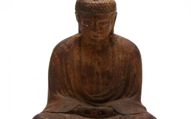 A Sculpture of Amida Nyorai Buddha