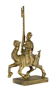 A brass Vizagapatam toy soldier, India, circa...