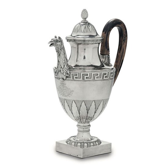 A coffee pot, G. Spagna, Rome, late 1700s