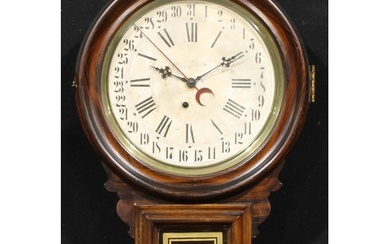 A late 19th century American simulated rosewood drop dial ca...