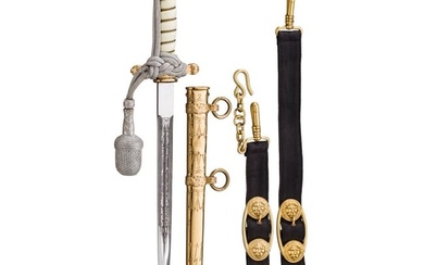 A model 1938 dagger for naval officers with portepee and hanger, maker Eickhorn, Solingen