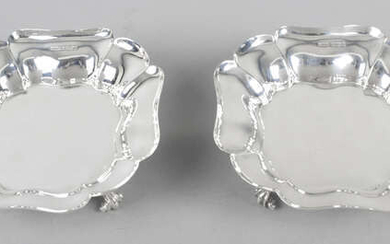 A pair of 1930's small silver dishes.