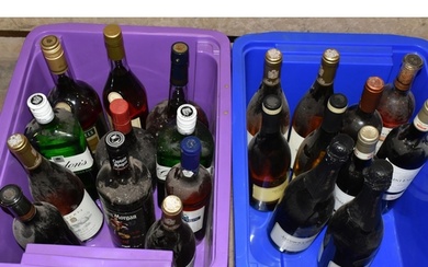 ALCOHOL, Two Crates of Assorted Alcohol comprising one bottl...