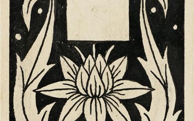 AUBREY BEARDSLEY (1872-1898) "Flower flanked by