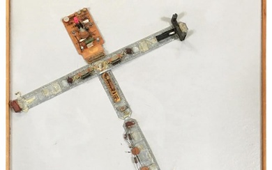 Abstract "Stations of The Cross" Untitled 4 Artography Wall Sculpture by Pasqual