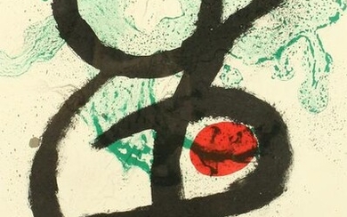 After Joan Miro (1893-1983), An untitled print, 14.5" x
