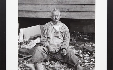 After Theodore 'Fonville' Winans (American/Louisiana, 1911-1992), "Oyster Man," Sight- H.- 18 3/4 in