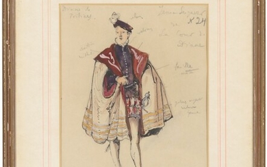 Alexandre Benois (1870-1960), Costume design for 'Diane de Poitiers': Un Seigneur