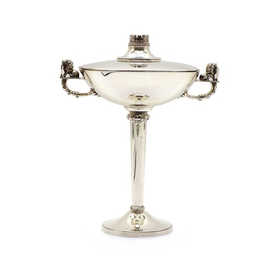 An Art Deco Charles Boyton silver cup and cover