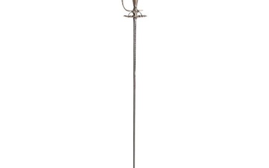 An English silver-mounted small sword, circa 1780