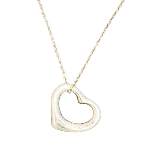 An 'Open Heart' necklace by Elsa Peretti for Tiffany & Co.