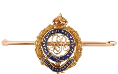 An early 20th century George V 15ct gold and enamel Royal En...