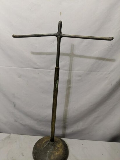 Antique Brass Store Display Shirt Clothes Tree