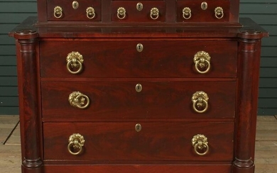Antique Empire Mahogany Chest of Drawers