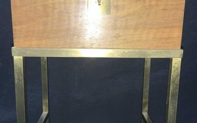 Antique Lap Desk on Custom Brass Stand