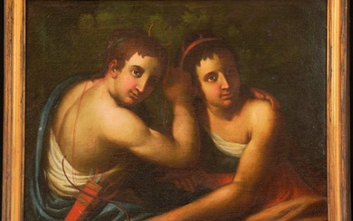 Apollon et Daphné, 86x104x6cm - XVIIIe siècle