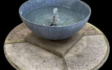 Art Deco Style Lead Bowl Fountain