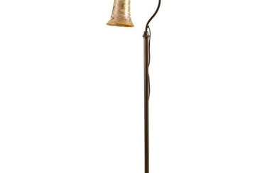 Art Nouveau Quezal Tulip Floor Lamp after Tiffany Art