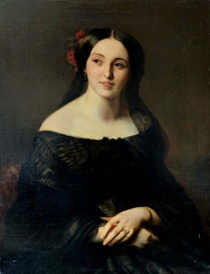 Artista del XIX secolo - Ritratto di donna